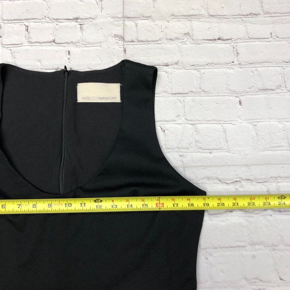 Rebecca Minkoff Women Sleeveless Jumpsuit V-Neck Size Large Black M112 -27 - Picture 4 of 16